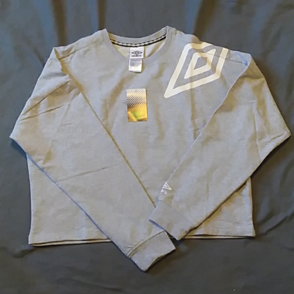 Grey cropped sweat shirt
